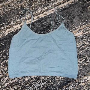 Teal Crop Top